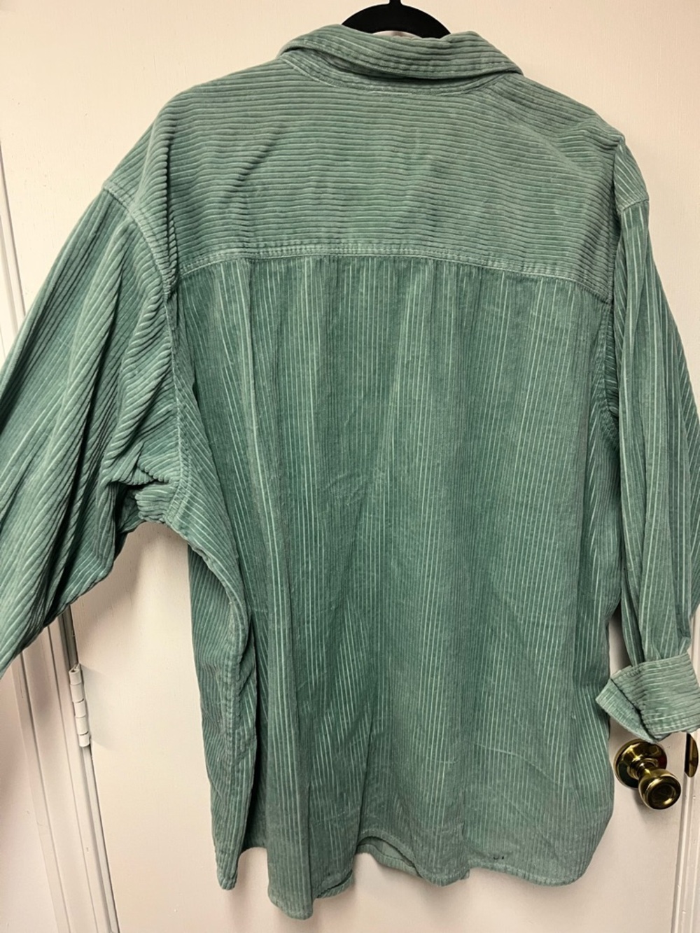 Roaman's Sage Green Corduroy Button-Up Jacket - Picture 5 of 6
